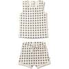 Organic Tank & Tee Shorts Set, Mod Dots - Mixed Apparel Set - 1 - thumbnail