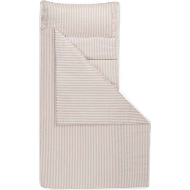 Organic Cozy Comfort Nap Mat, Beige Stripes - Nap Mats - 3
