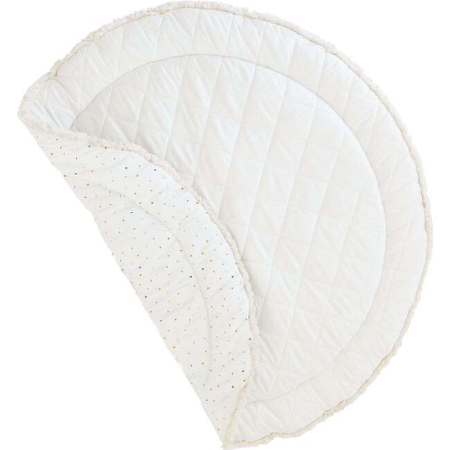 Organic Cotton Quilted Play Mat, Dotty - Playmats - 2