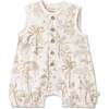 Organic Sleeveless Bubble Romper, Wild Tropics - Rompers - 1 - thumbnail