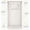 Organic Crib Sheet, Herringbone - Crib Sheets - 3