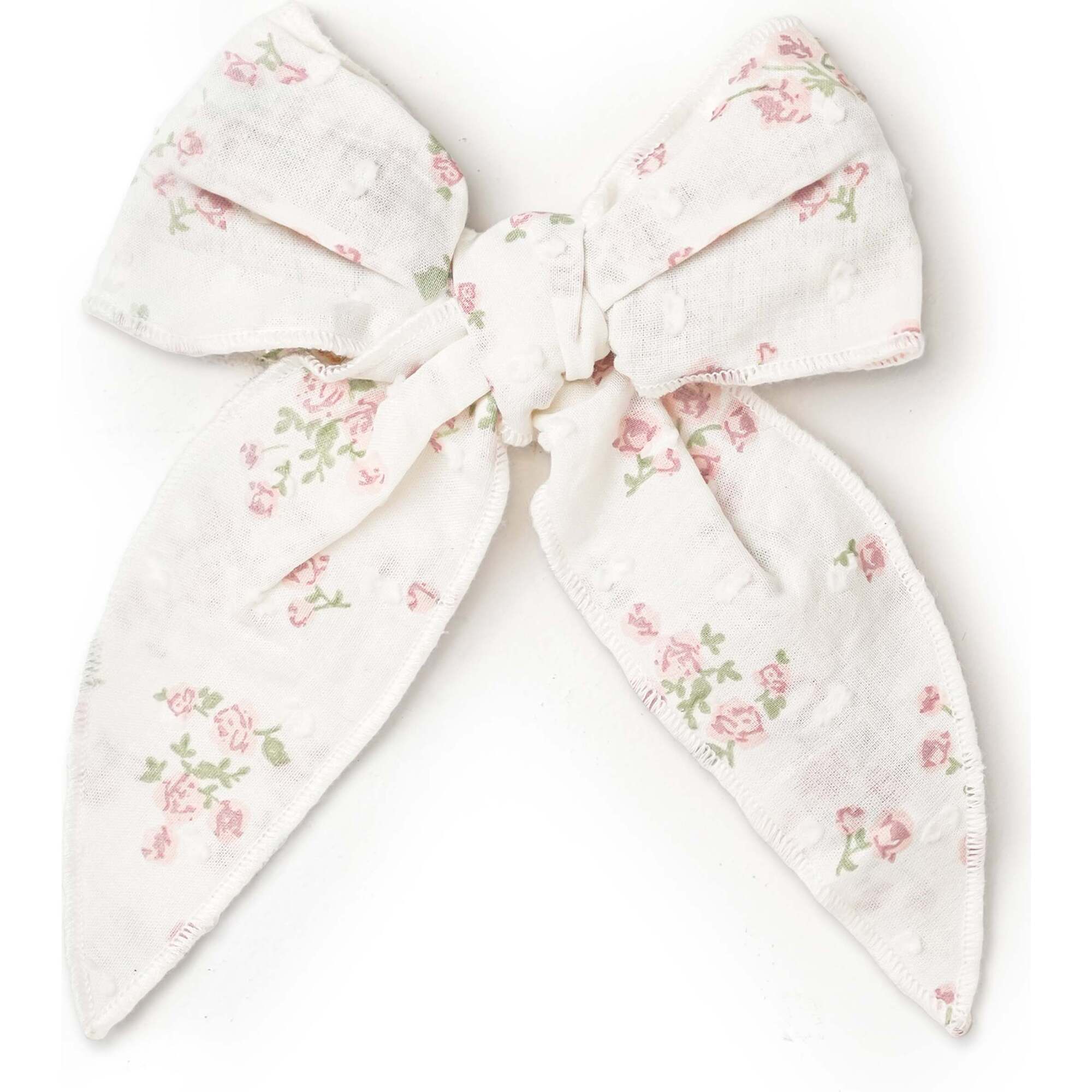 Organic Hair Bow Clip, English Roses - Hair Accessories - 1