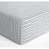 Organic Crib Sheet, Cobi Blue Stripes - Crib Sheets - 4