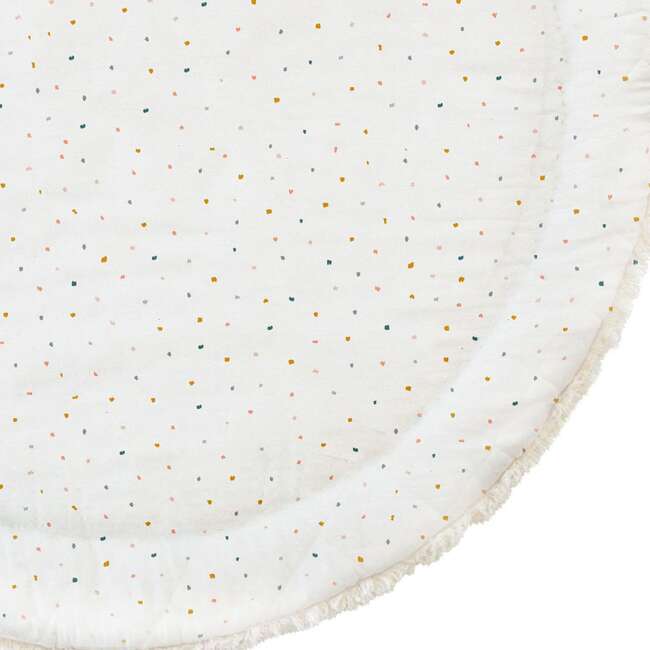 Organic Cotton Quilted Play Mat, Dotty - Playmats - 4