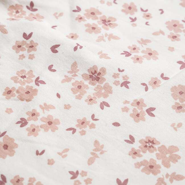 Organic Short Sleeve Flutter Dress, Petit Floral - Dresses - 3