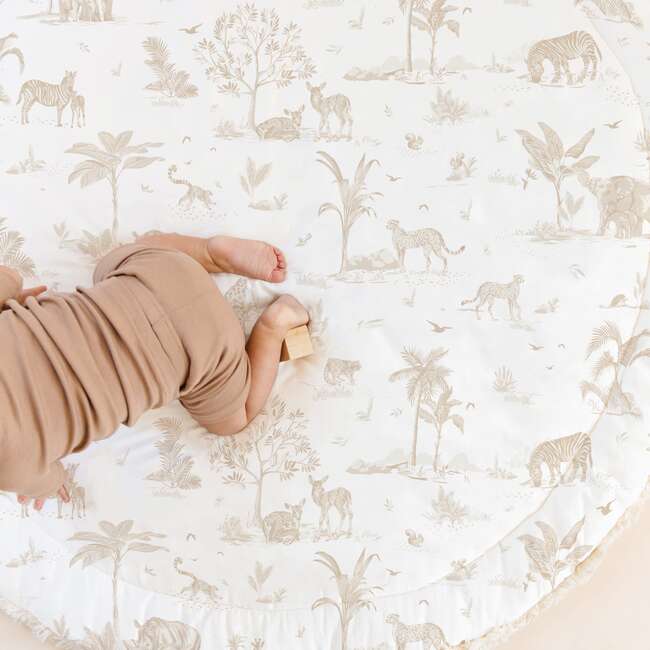 Organic Cotton Quilted Play Mat, Safari - Playmats - 5