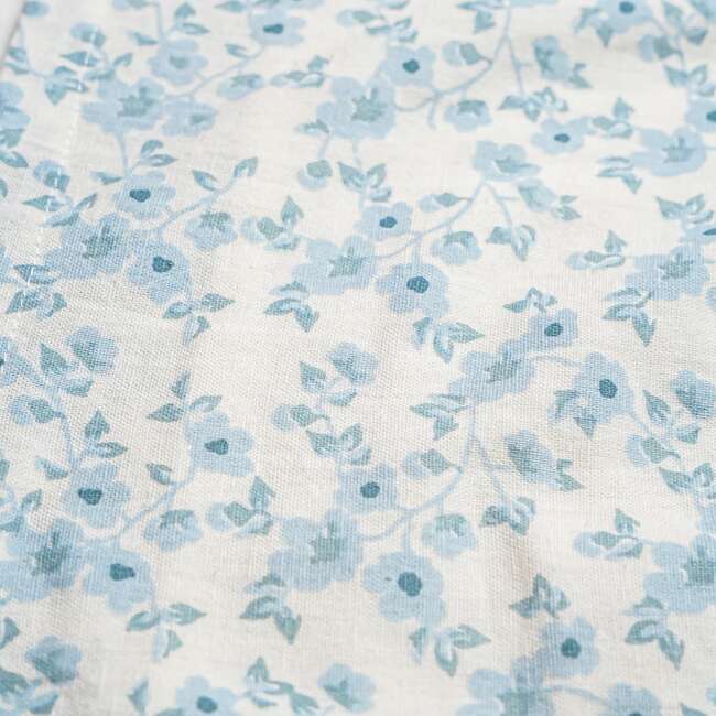 Organic Scalloped Top & Bloomers Set, Blue Vines - Mixed Apparel Set - 3