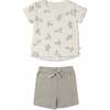 Organic Tee & Shorts Set, Turtles - Mixed Apparel Set - 1 - thumbnail