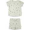 Organic Tee & Shorts Set, Surf - Mixed Apparel Set - 1 - thumbnail