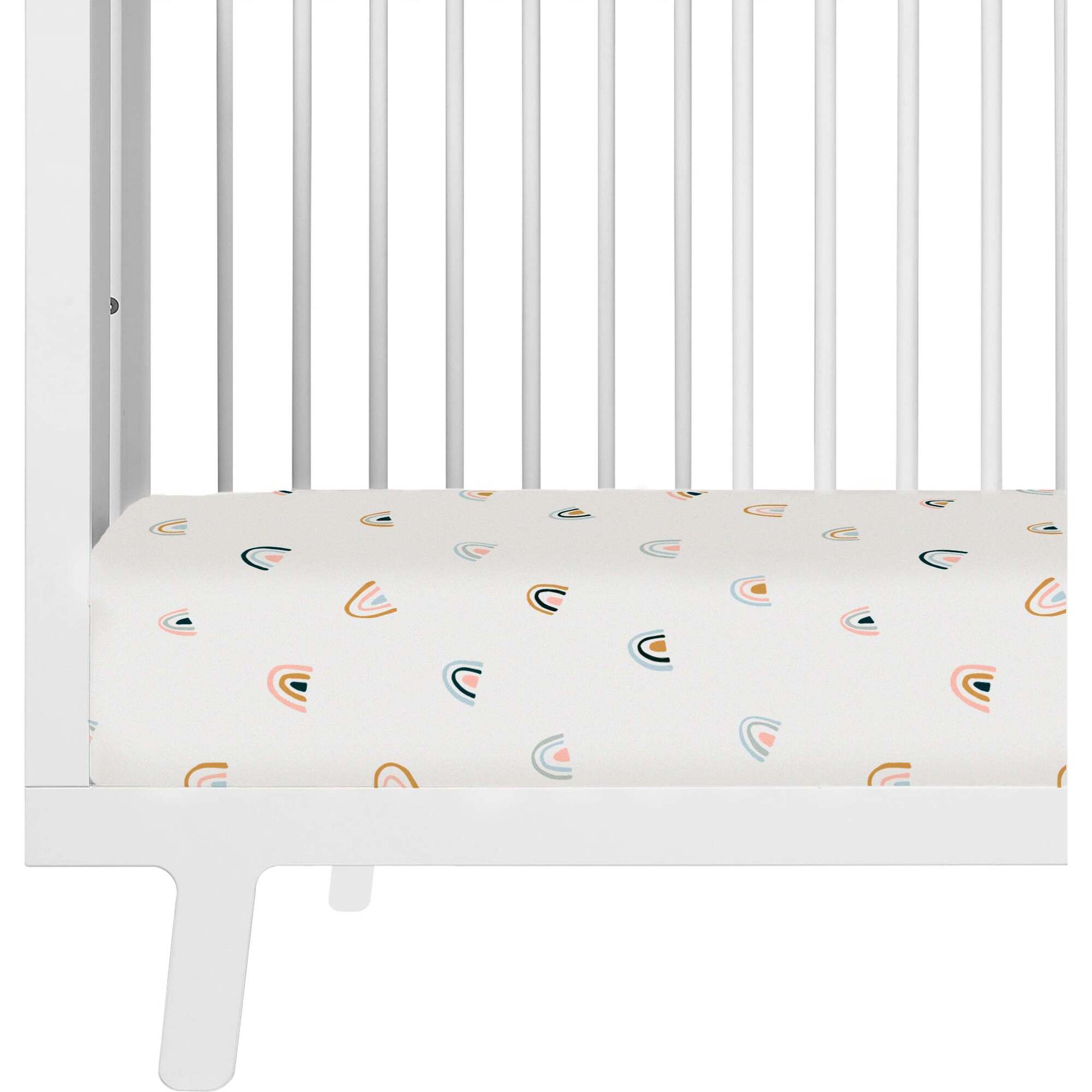 Organic Crib Sheet, Over The Rainbow - Crib Sheets - 1