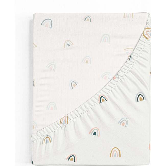 Organic Crib Sheet, Over The Rainbow - Crib Sheets - 2