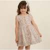 Organic Flutter Buttoned Tiered Dress, Magnolia - Dresses - 3