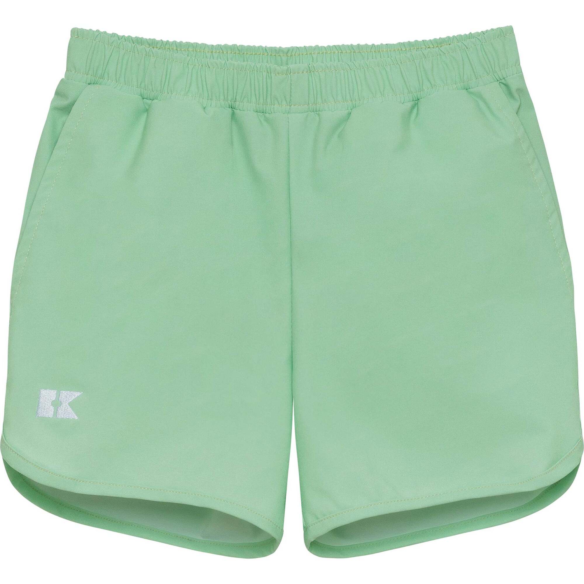 Boys Super Short Lined, Palm Green - Shorts - 1