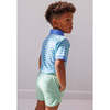 Boys Super Short Lined, Palm Green - Shorts - 4