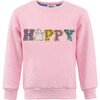 Happy Bunny Crystal Sweatshirt Pink - Sweatshirts - 1 - thumbnail