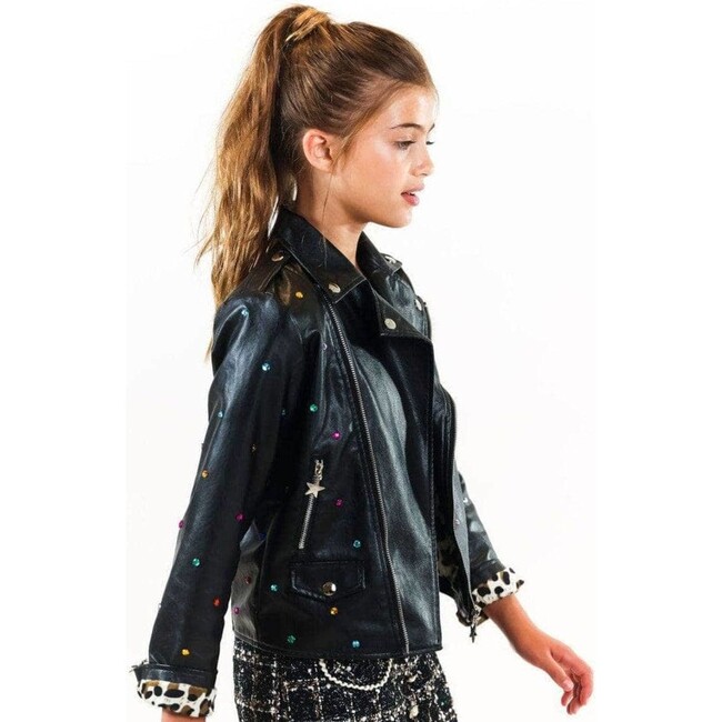 Women's Infinity Stone Gem Vegan Jacket - Jackets - 3
