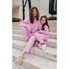 Women’s Pinky Fuzzy Smiley Emoji  Set - Mixed Apparel Set - 3