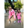 Women's Evil Eye Hoodie Set Pink - Mixed Apparel Set - 4