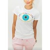 Women's White Rainbow Evil Eye Tee - T-Shirts - 2
