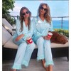 Women's Sky Feather Silky Set - Mixed Apparel Set - 2