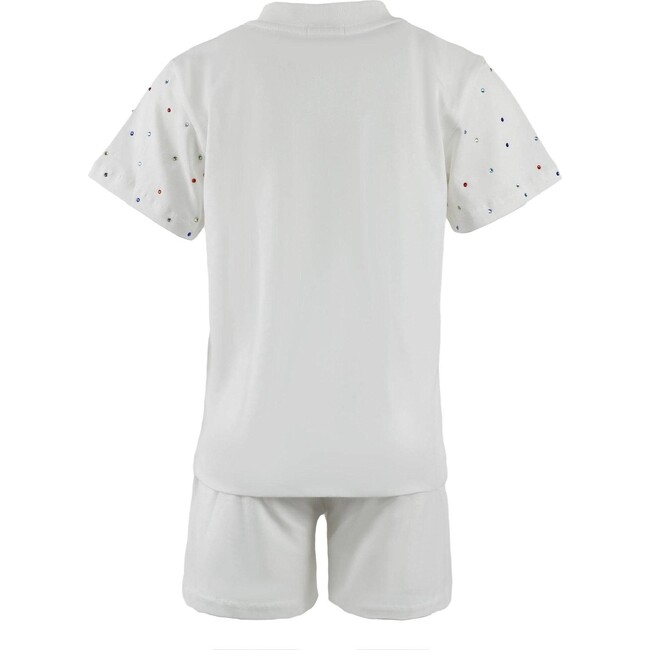 Rainbow Gem Short Set White - Mixed Apparel Set - 2