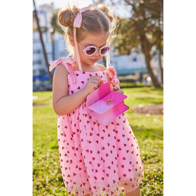 Women's Pink Hearts Tank Dress - Dresses - 5