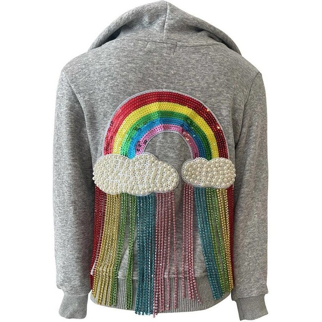 Women's Crystal Rainbow Rain Hoodie