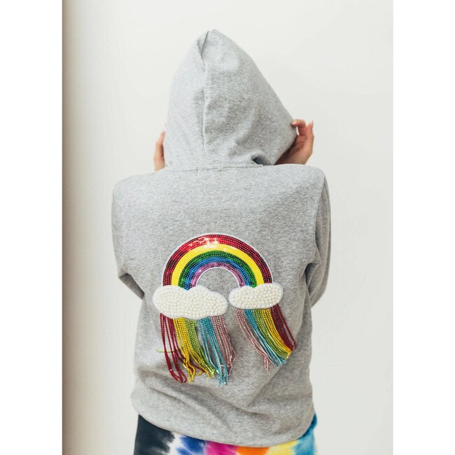Women's Crystal Rainbow Rain Hoodie - Sweatshirts - 2