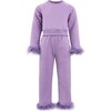 Women's Lavender Feather Athletic Set - Mixed Apparel Set - 1 - thumbnail