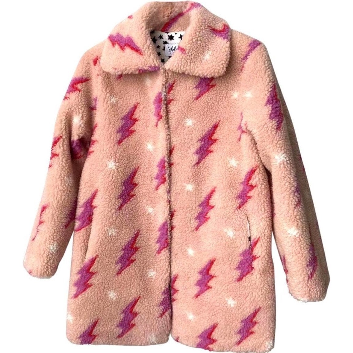 Womens Lighting Flash Teddy Coat - Coats - 1