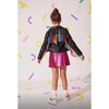 Women's Crystal Rainbow Rain Leather Jacket - Jackets - 3