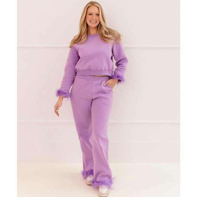 Women's Lavender Feather Athletic Set - Mixed Apparel Set - 4