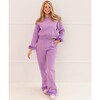 Women's Lavender Feather Athletic Set - Mixed Apparel Set - 4