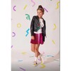 Women's Crystal Rainbow Rain Leather Jacket - Jackets - 5