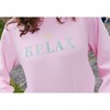 Women's Pink Relax Hoodie - Sweatshirts - 3
