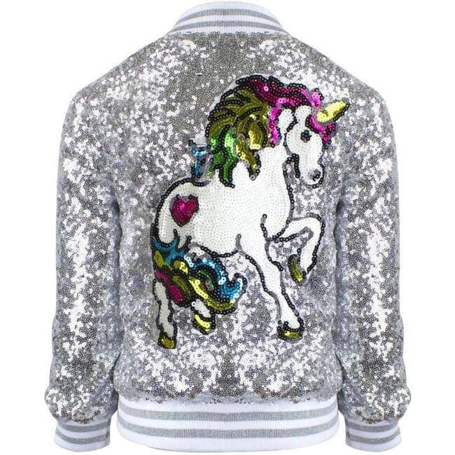 Women's Unicorn Sequin Bomber