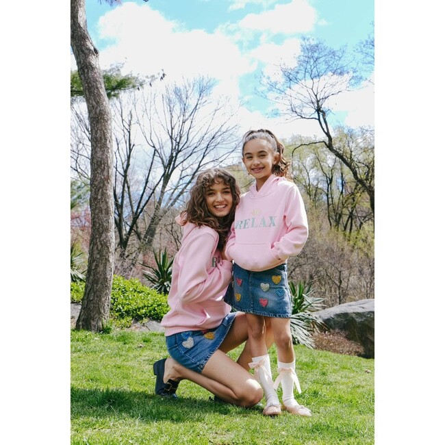Women's Pink Relax Hoodie - Sweatshirts - 5
