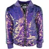 Women's Magic Mermaid Sequin Bomber Purple - Jackets - 1 - thumbnail