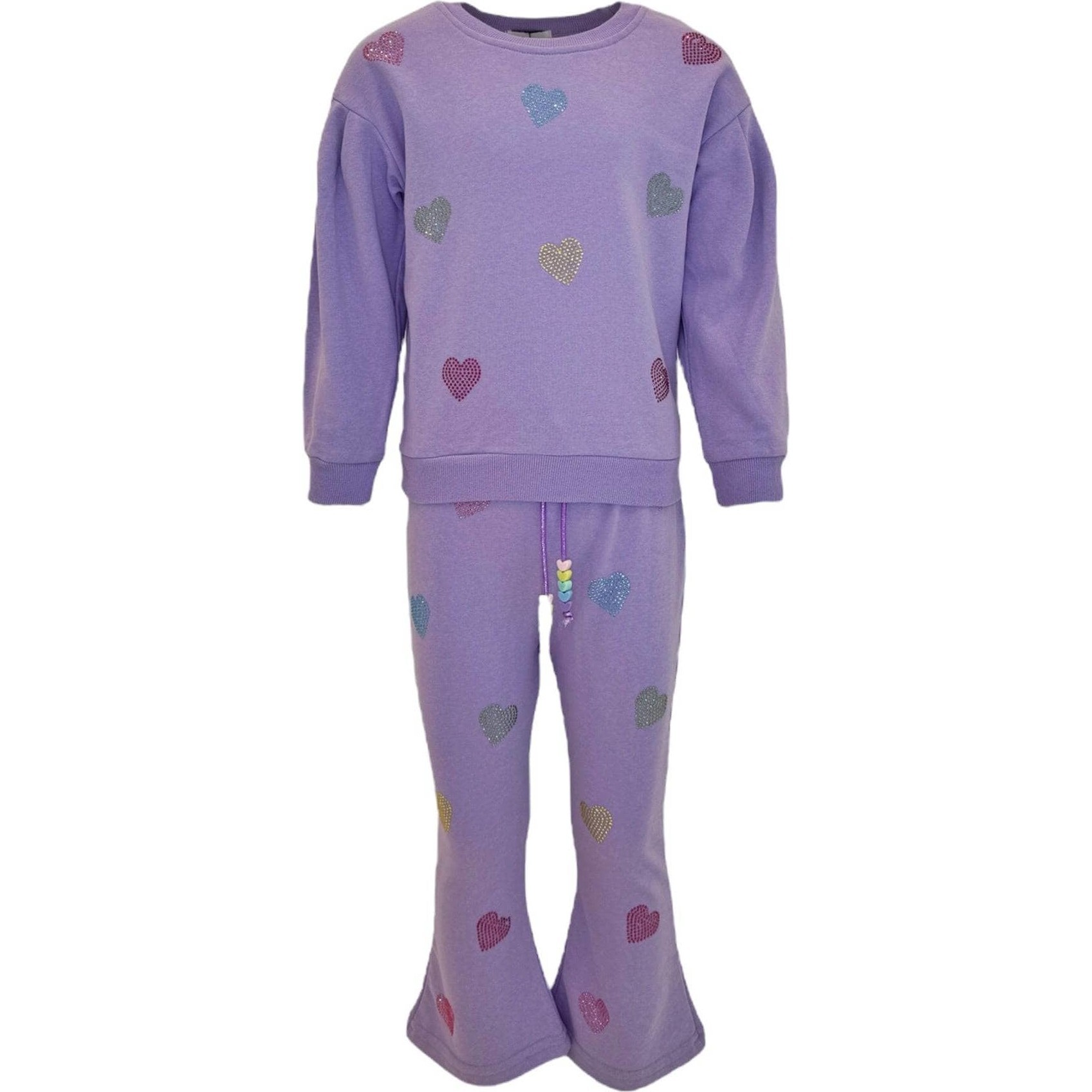 Lavender Crystal Hearts Set - Mixed Apparel Set - 1