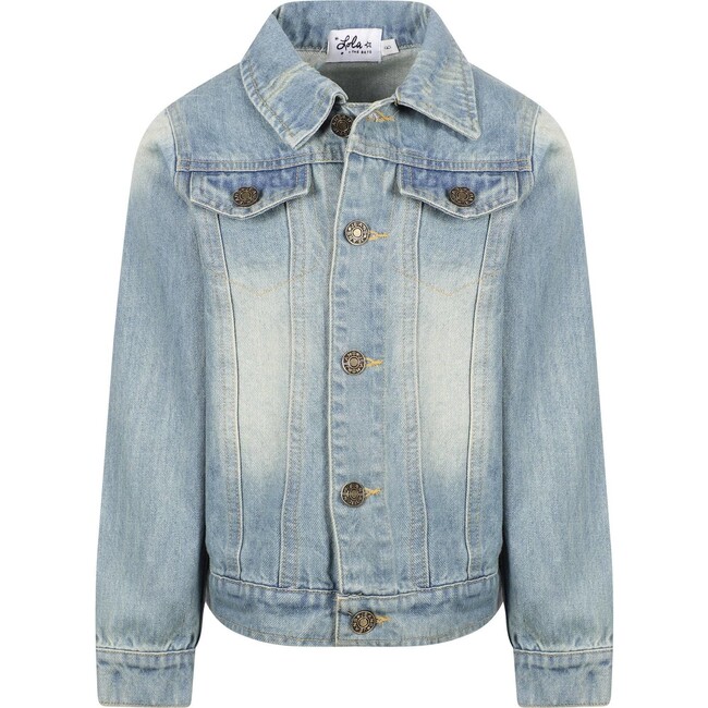 Women's Neon Angel Wings Denim Jacket Rainbow - Jackets - 2