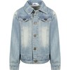 Women's Neon Angel Wings Denim Jacket Rainbow - Jackets - 2