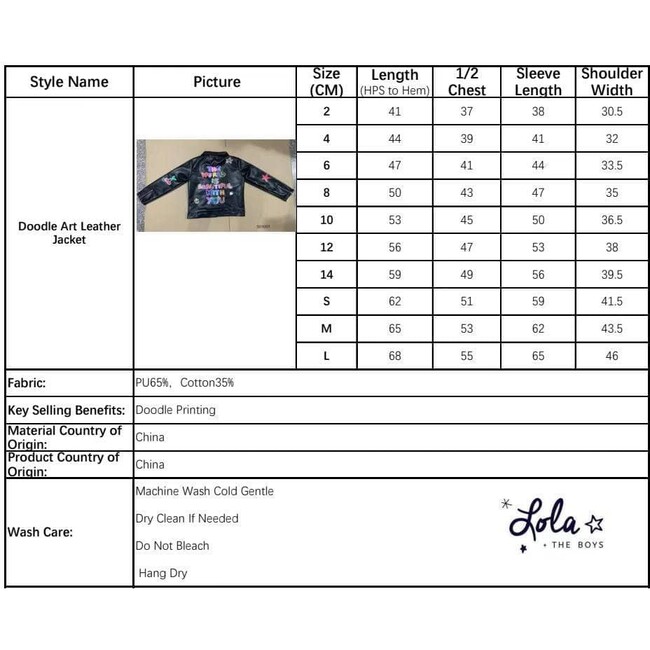 Women's Doodle Art Vegan Moto - Jackets - 5