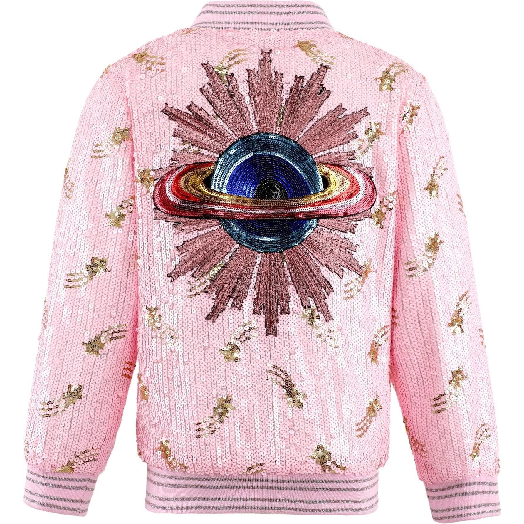 Women's Galaxy Star Sequin Bomber - Jackets - 1