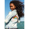 Womens Rainbow Pearl Denim Jacket - Jackets - 2