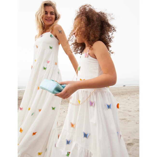 Women's 3D Rainbow Butterfly High Low Dress - Dresses - 2