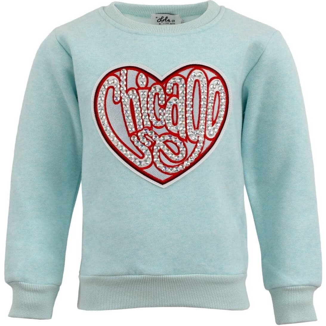 Women's Chicago Sparkle Heart Sweatshirt - Sweatshirts - 1