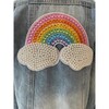 Womens Rainbow Pearl Denim Jacket - Jackets - 5