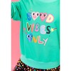 Women's Good Vibes Only Sweatshirt Green - Sweatshirts - 2