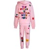 Women's Doodle Art Set Pink Pink - Mixed Apparel Set - 1 - thumbnail