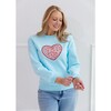 Women's Chicago Sparkle Heart Sweatshirt - Sweatshirts - 3